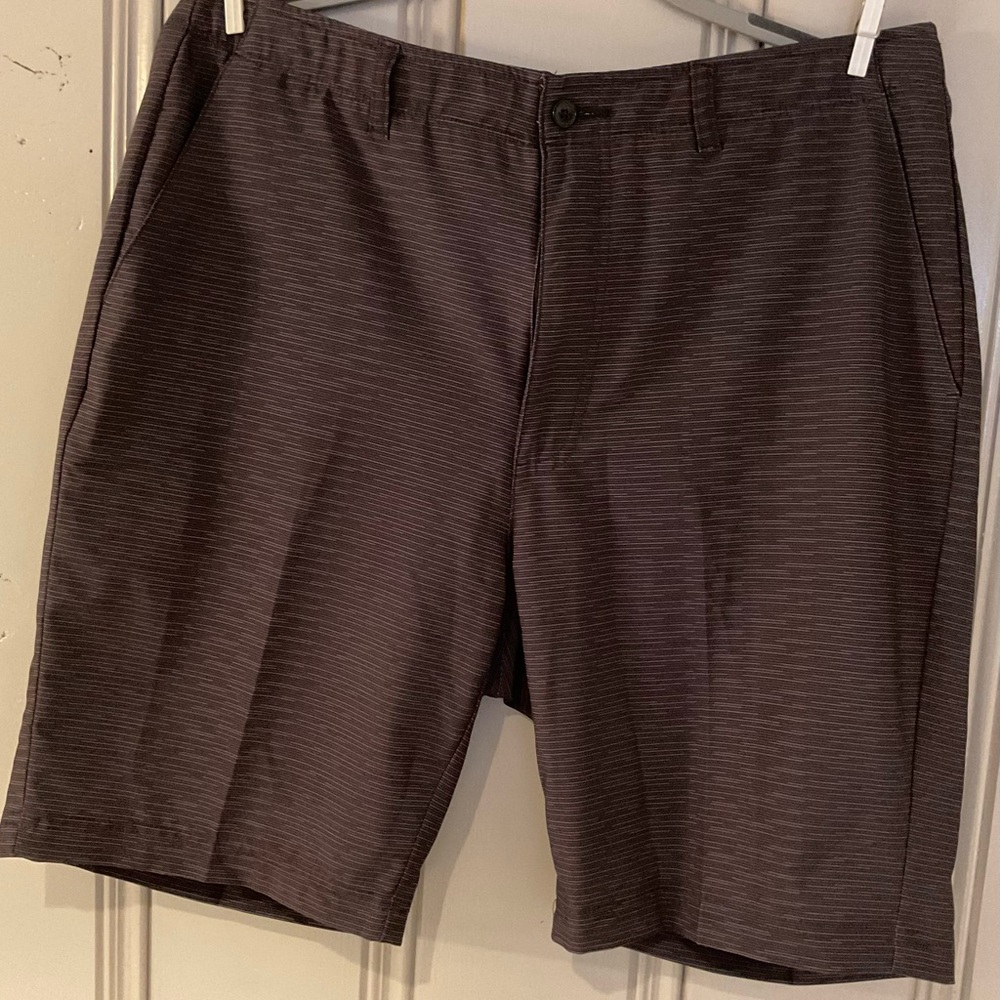 Men's Striped Black Shorts - Picture 2 of 5